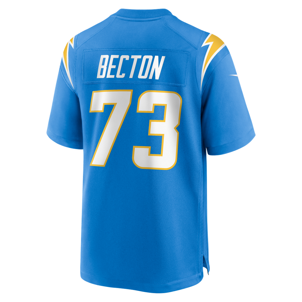 Mekhi Becton Los Angeles Chargers Nike Team Game Jersey - Powder Blue