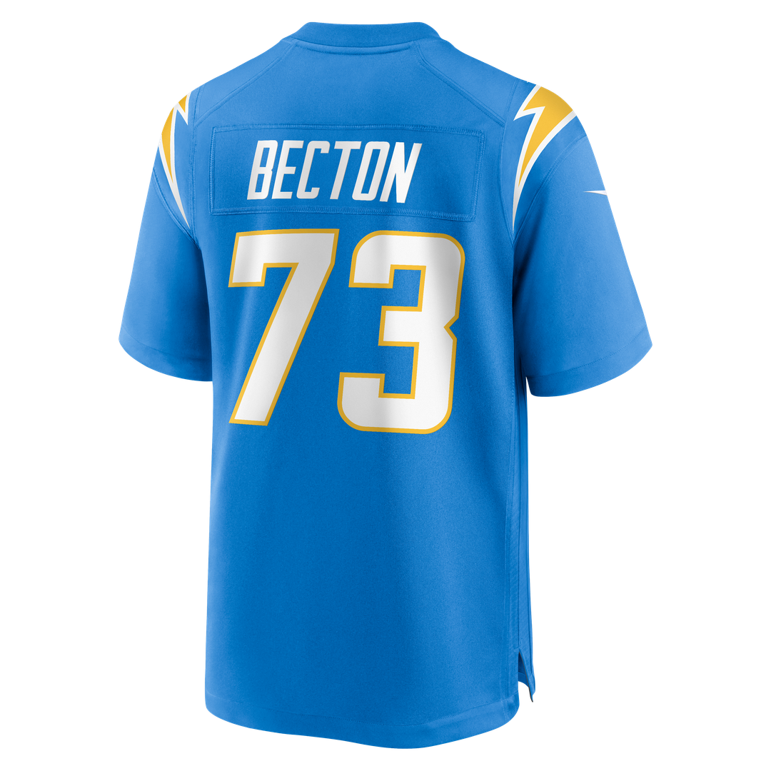 Mekhi Becton Los Angeles Chargers Nike Team Game Jersey - Powder Blue