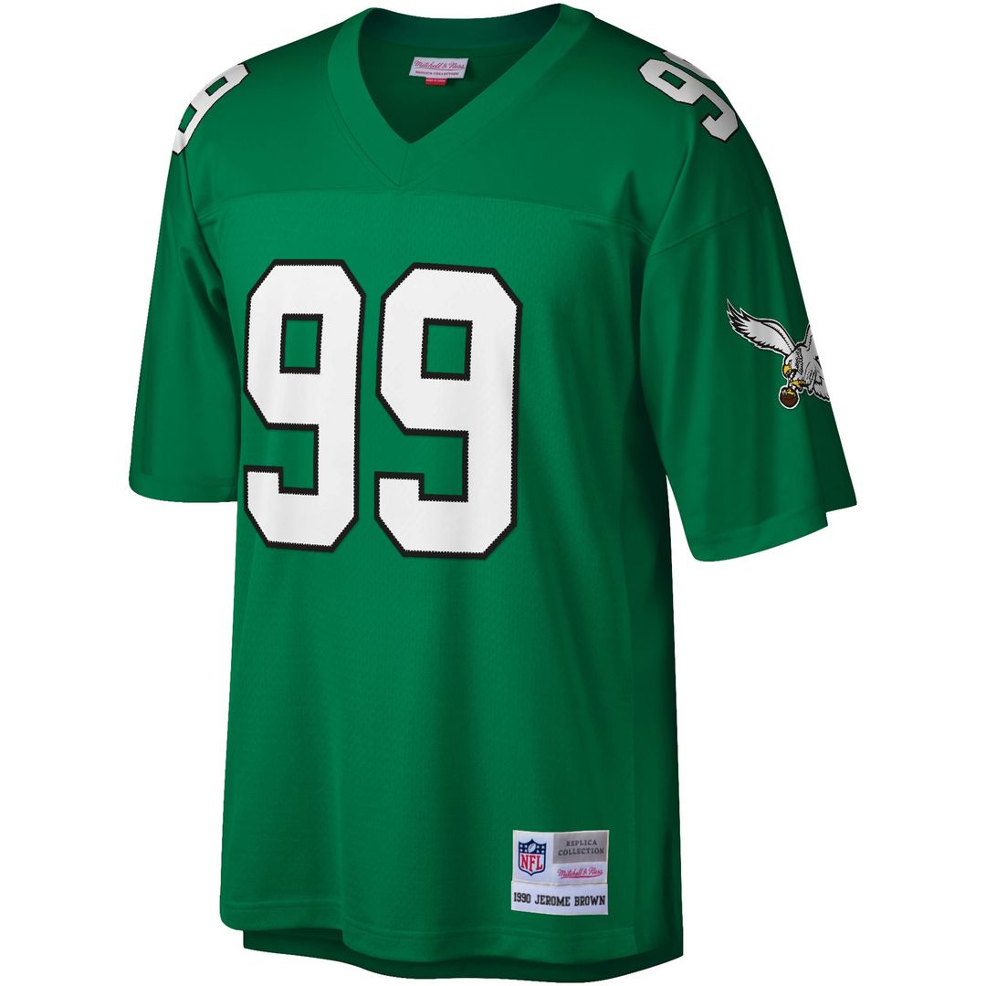 Jerome Brown Philadelphia Eagles Mitchell & Ness Legacy Replica Official Jersey - Kelly Green