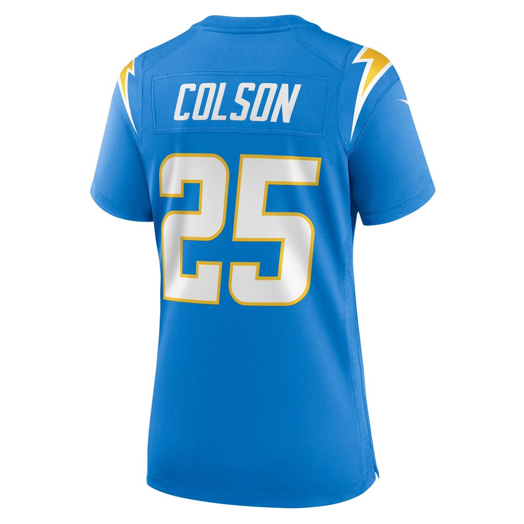 Junior Colson Los Angeles Chargers Nike Women's  Game Official Jersey -  Powder Blue