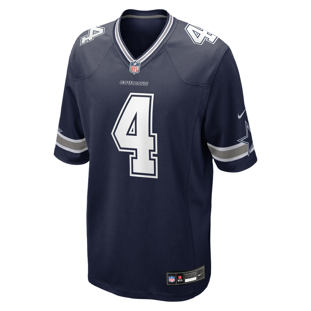 Dak Prescott Dallas Cowboys Nike Game Team Official Jersey - Navy