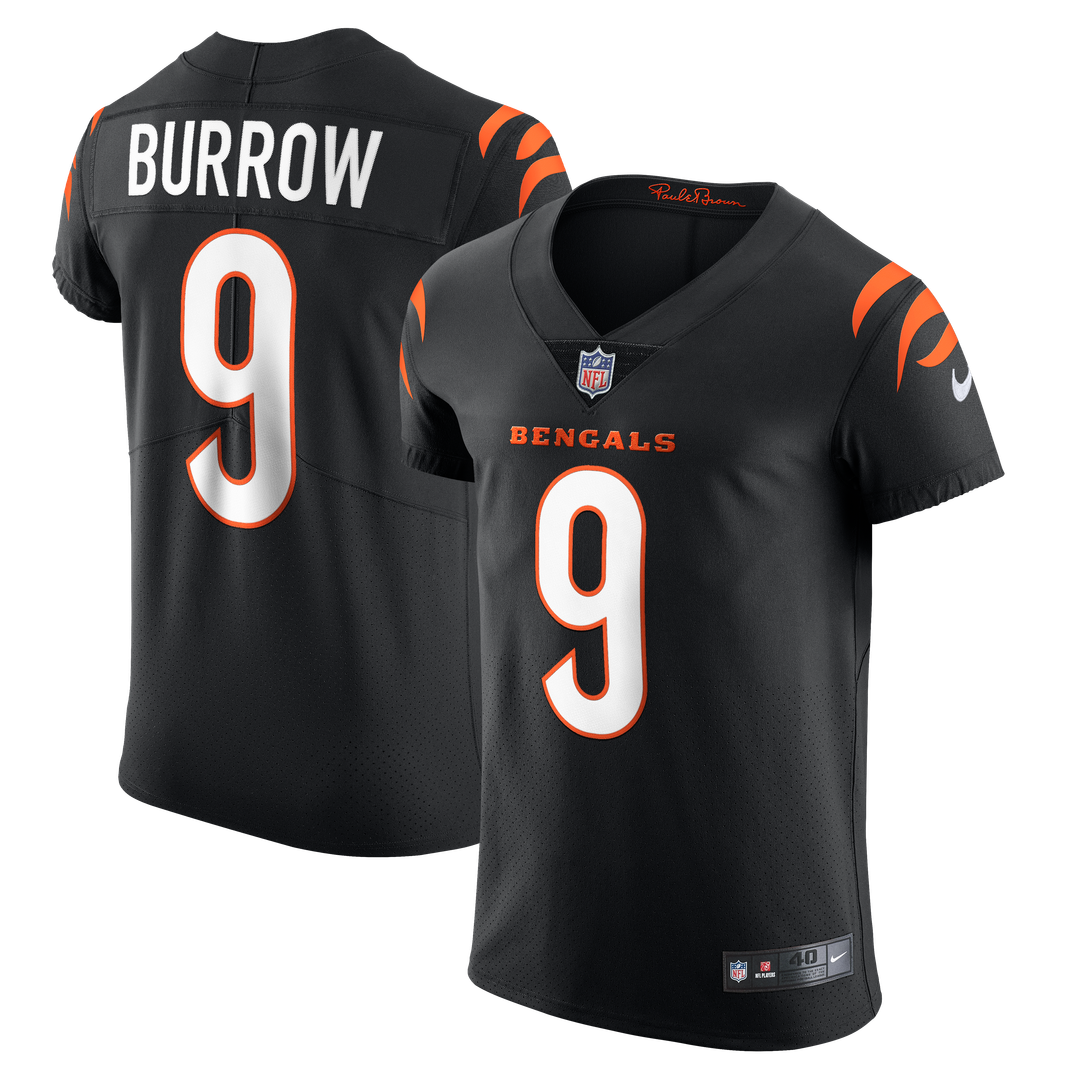 Joe Burrow Cincinnati Bengals Nike Vapor Elite Official Jersey - Black