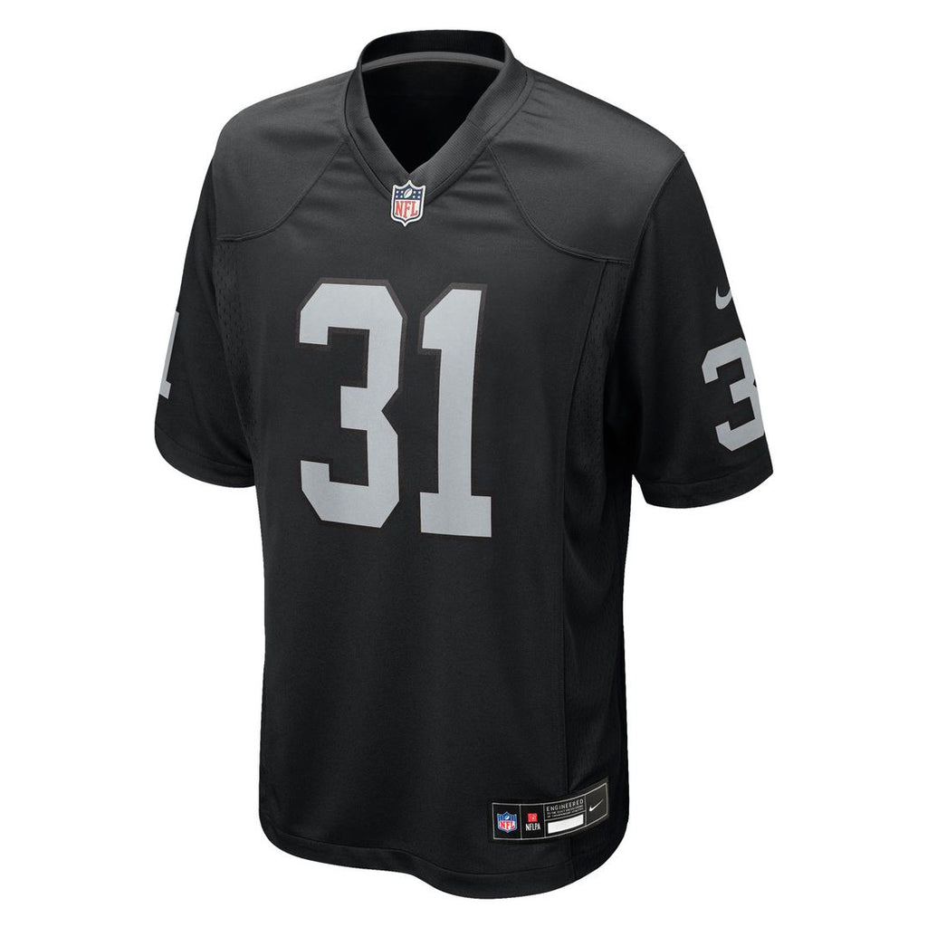 Raheem Mostert Las Vegas Raiders Nike Team Game Official Jersey -  Black