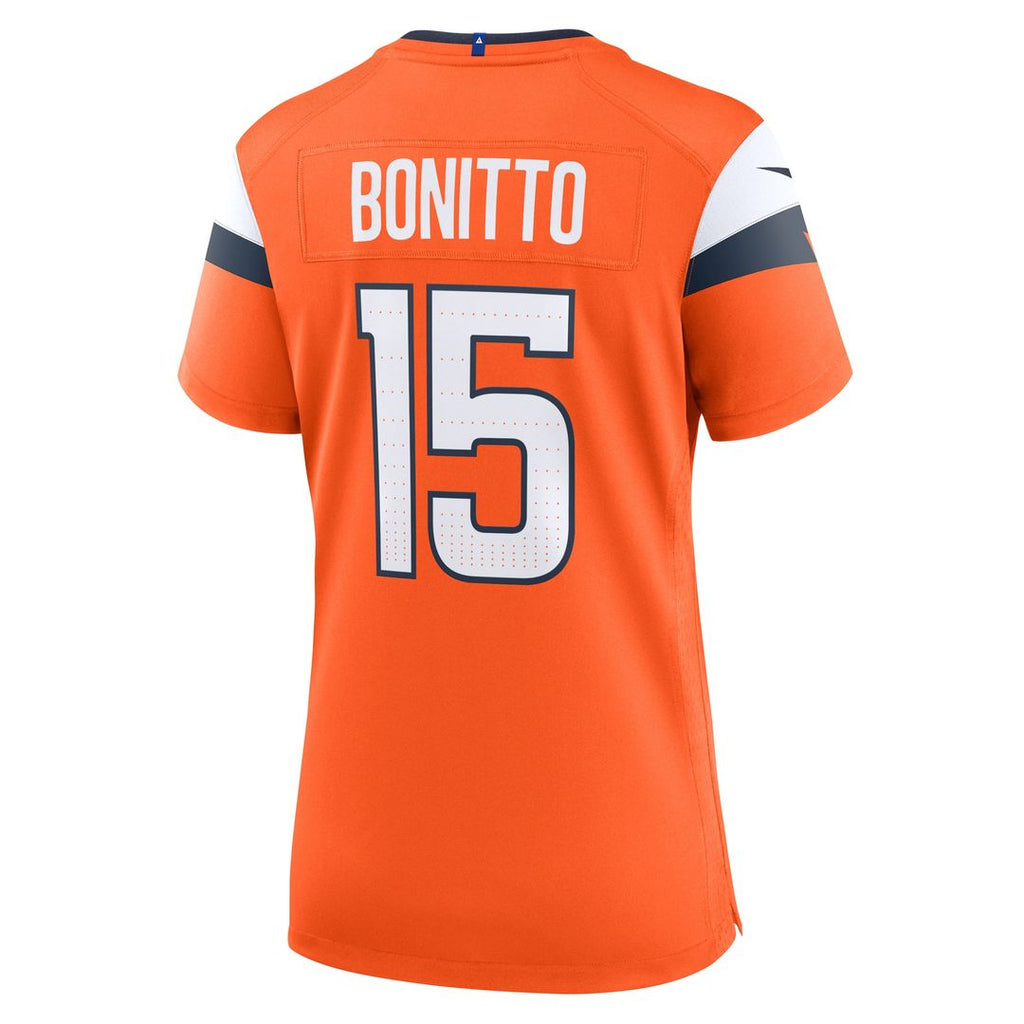 Nik Bonitto Denver Broncos Nike Women's Team Game Jersey - Orange