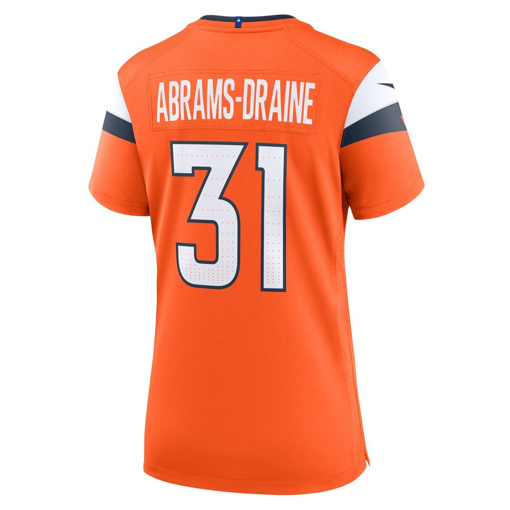 Kris Abrams-Draine Denver Broncos Nike Women's Team Game Jersey - Orange