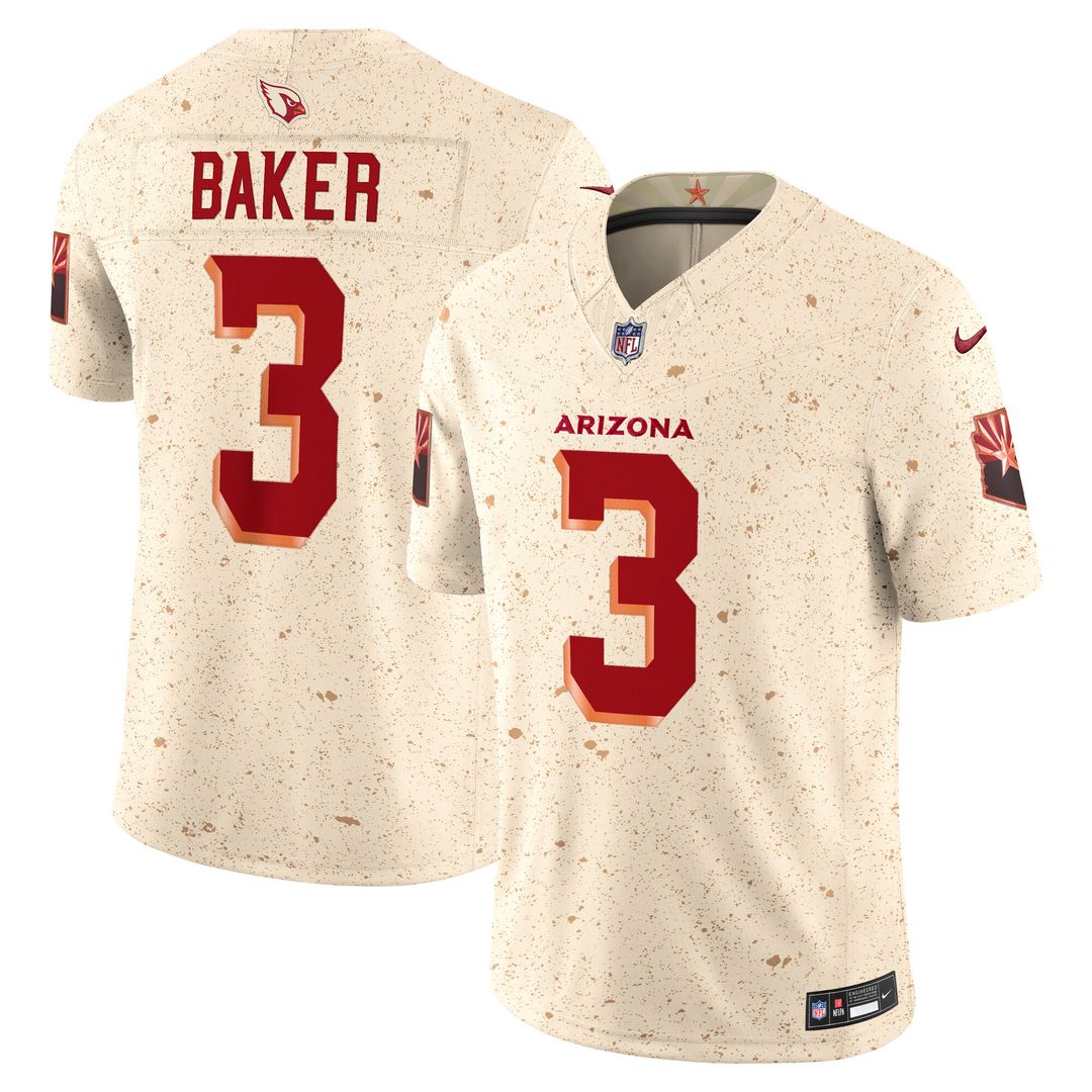 Budda Baker Arizona Cardinals Nike 2025 Rivalries Collection Stitched Limited Official Jersey - Natural