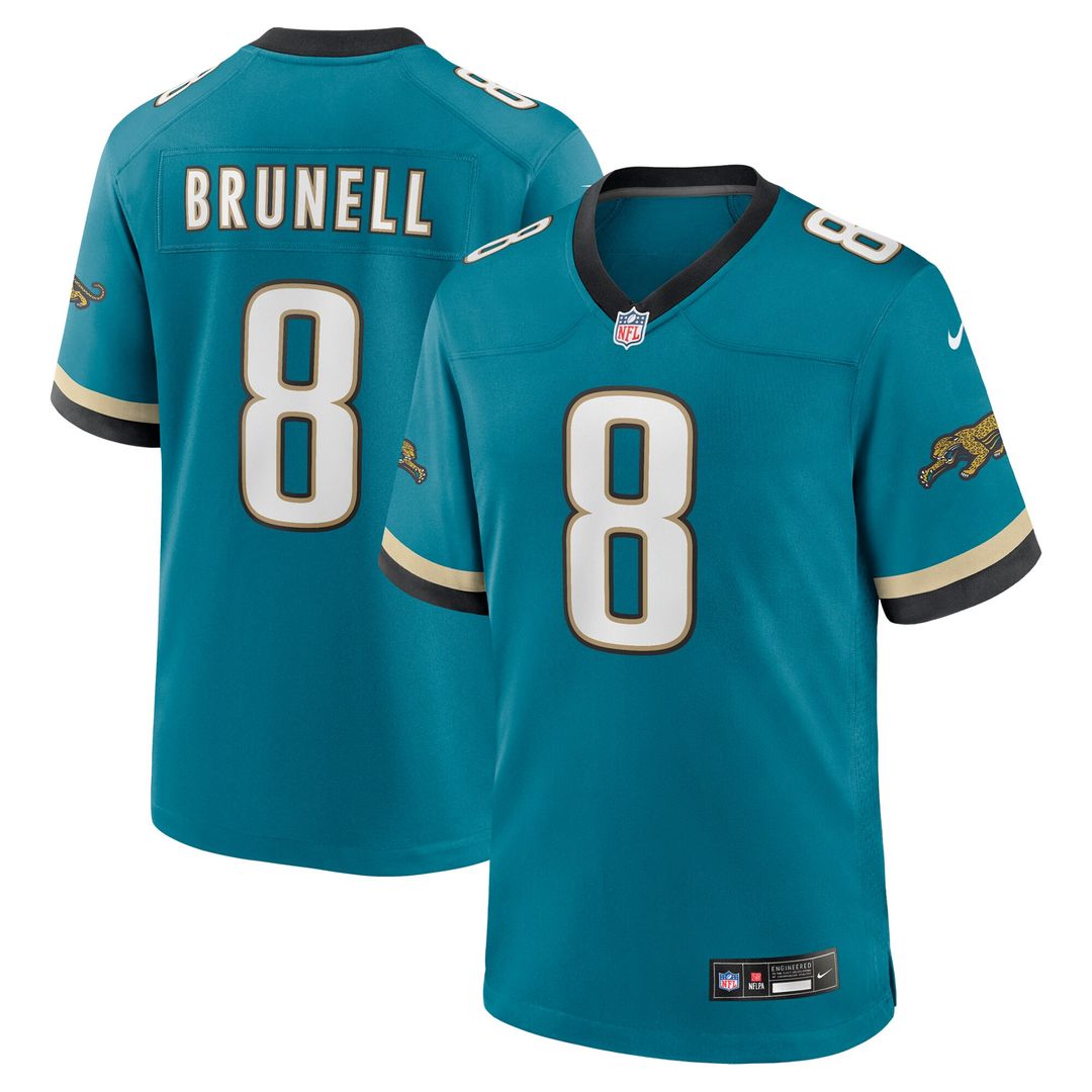 Mark Brunell Jacksonville Jaguars Nike Retired Player Alternate Game Official Jersey - Teal