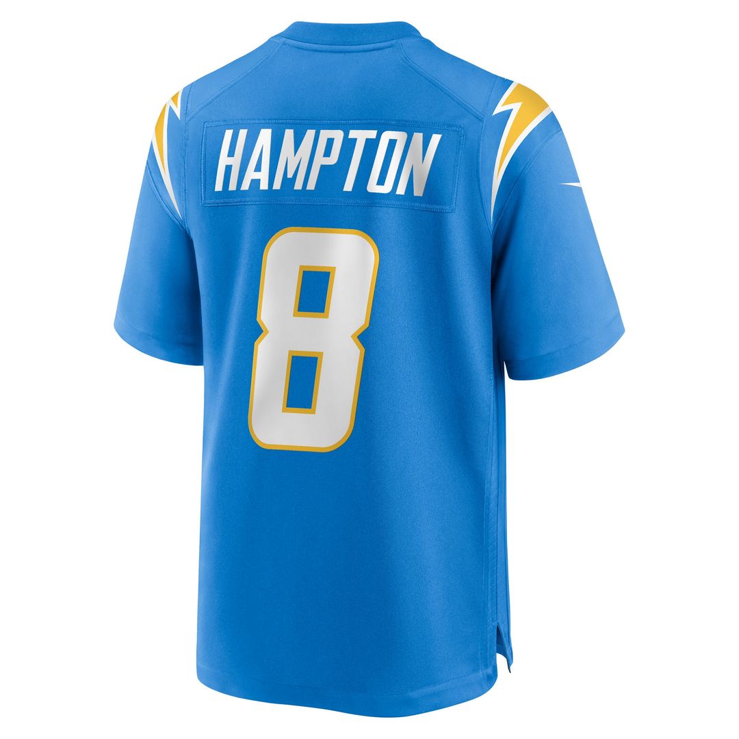 Omarion Hampton Los Angeles Chargers Nike Game Player Official Jersey - Powder Blue
