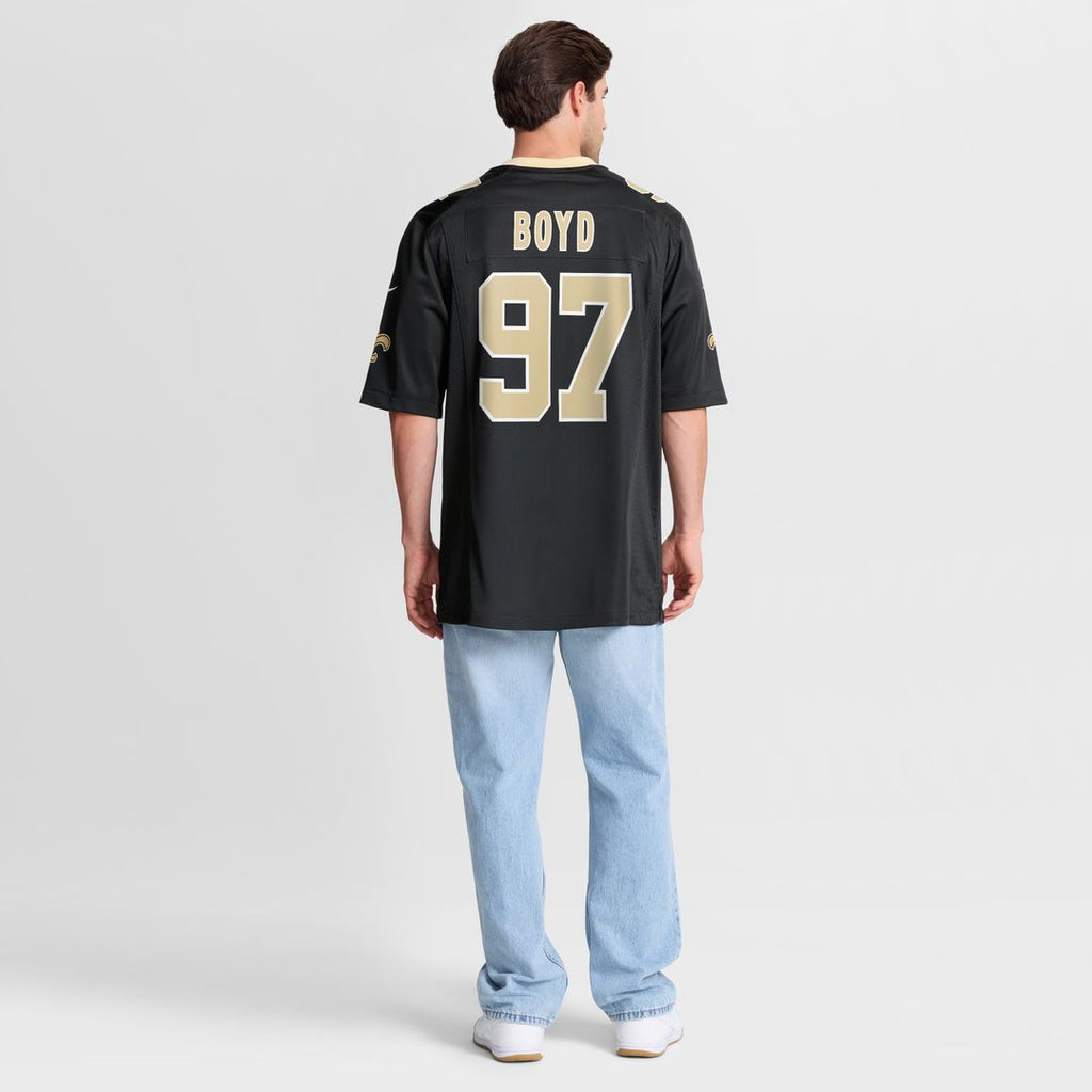 Khristian Boyd New Orleans Saints Nike  Game Official Jersey -  Black