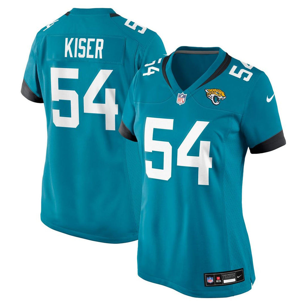 Jack Kiser Jacksonville Jaguars Nike Women's Team Game Official Jersey -  Teal