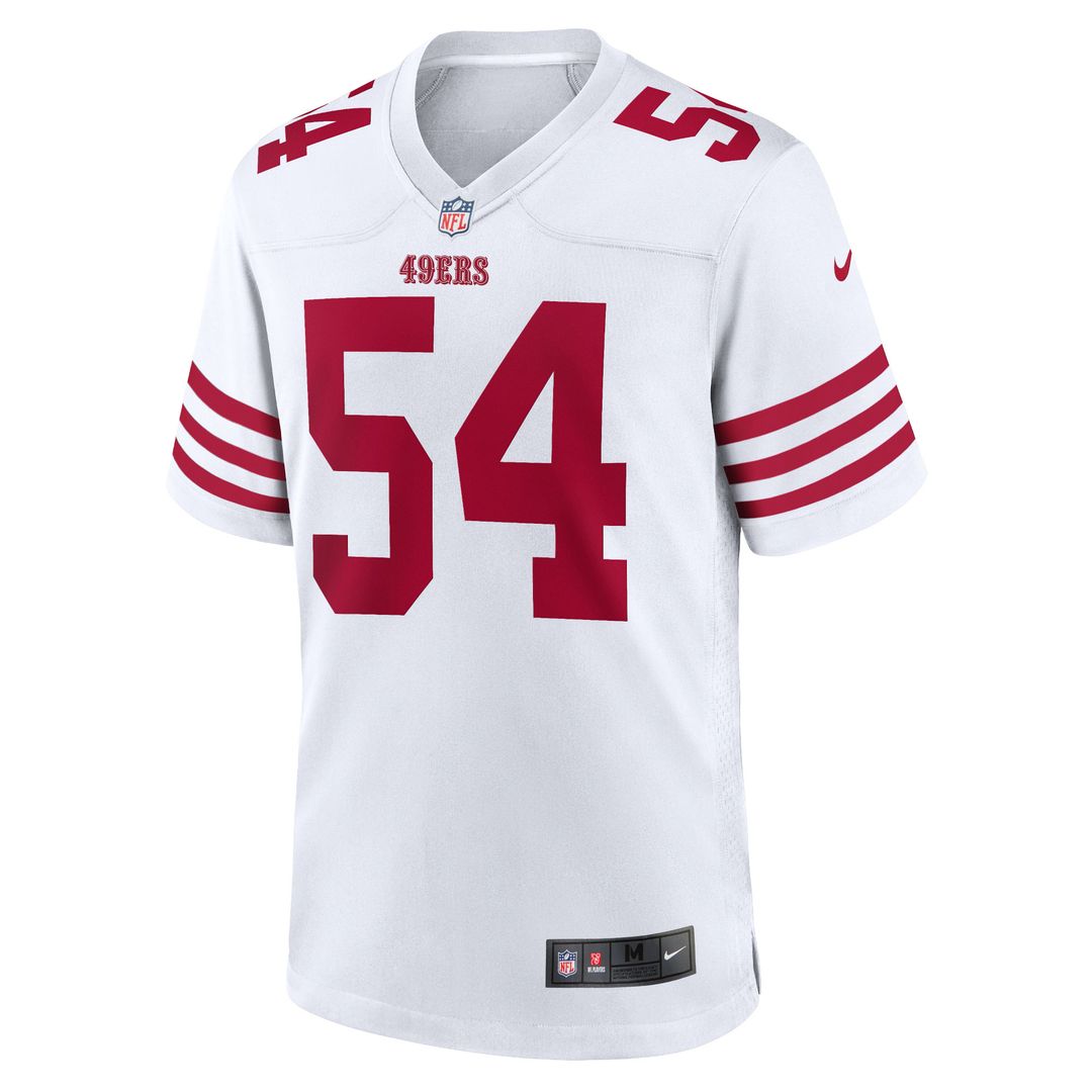 Fred Warner San Francisco 49ers Nike Team Game Player Official Jersey - White