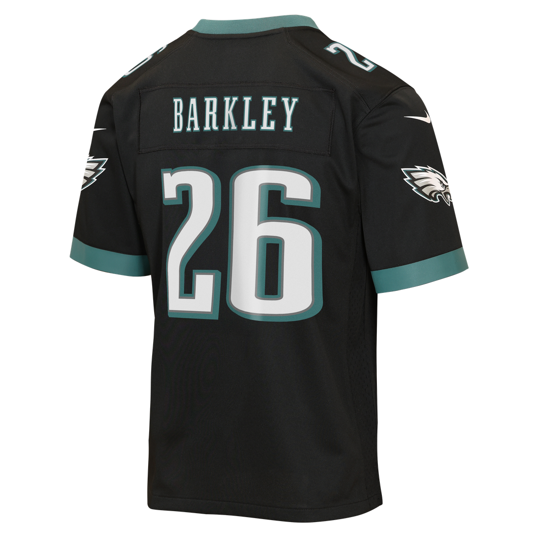 Saquon Barkley Philadelphia Eagles Nike Youth Alternate Game Jersey - Black