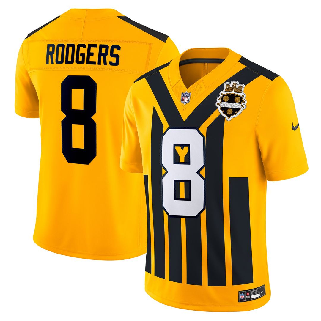 Aaron Rodgers Pittsburgh Steelers Nike Team  Vapor F.U.S.E. Limited Official Jersey - Black