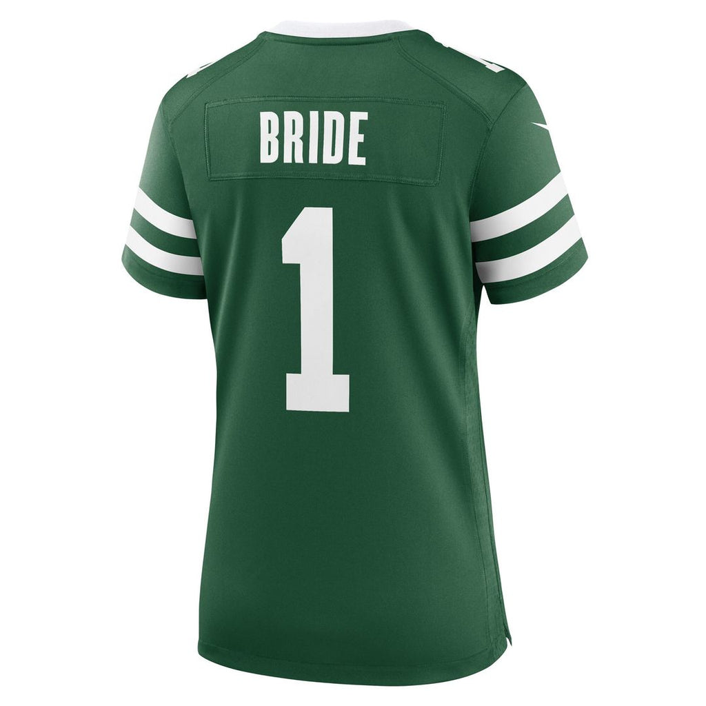 Number 1 Bride New York Jets Nike Women's Game Official Jersey - Legacy Green