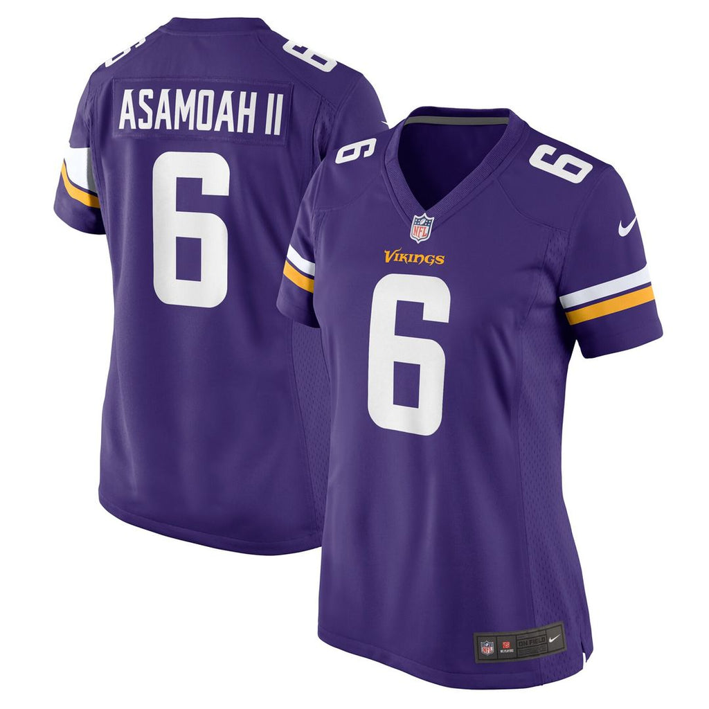 Brian Asamoah II Minnesota Vikings Nike Women's  Game Official Jersey -  Purple