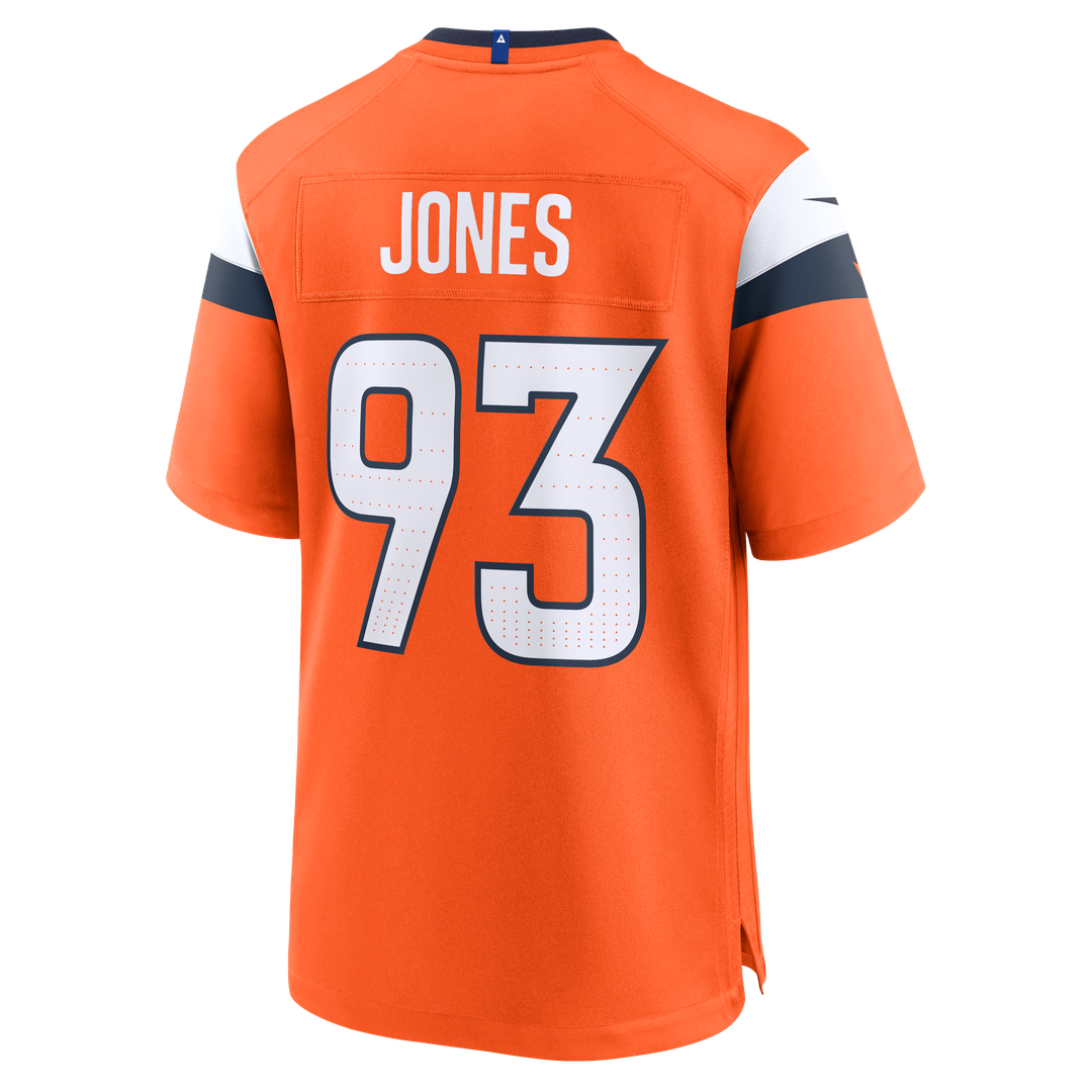 D.J. Jones Denver Broncos Nike Team Game Official Jersey -  Orange