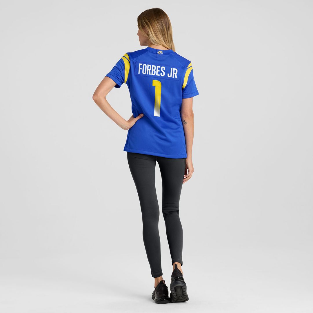 Emmanuel Forbes Jr. Los Angeles Rams Nike Women's Team Game Official Jersey -  Royal