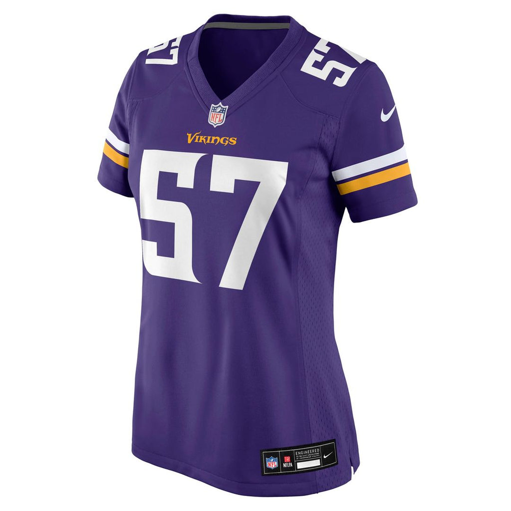 Chaz Chambliss Minnesota Vikings Nike Women's Team Game Jersey - Purple