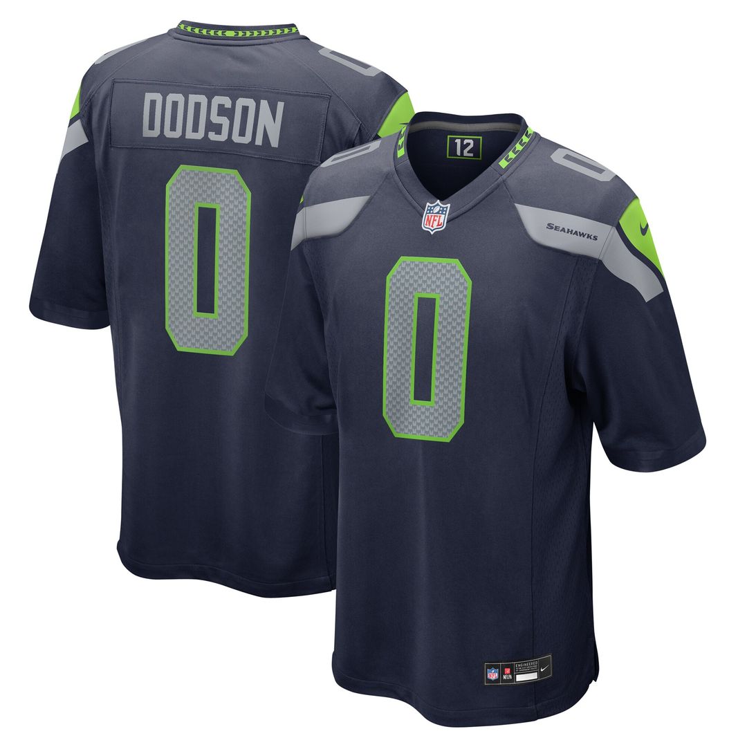 Tyrel Dodson Seattle Seahawks Nike  Game Official Jersey -  College Navy