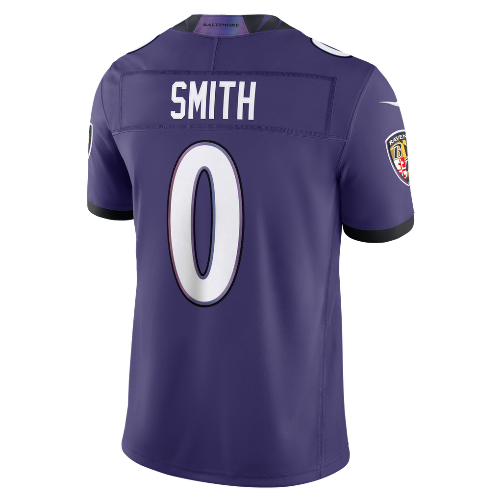 Roquan Smith Baltimore Ravens Nike Vapor F.U.S.E. Stitched Limited Official Jersey - Purple