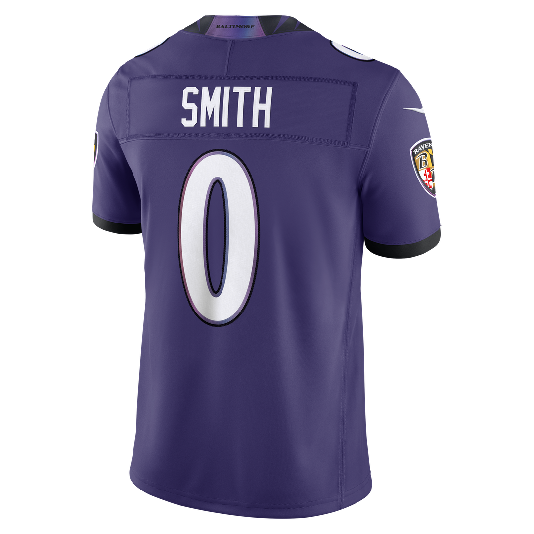Roquan Smith Baltimore Ravens Nike Vapor F.U.S.E. Stitched Limited Official Jersey - Purple