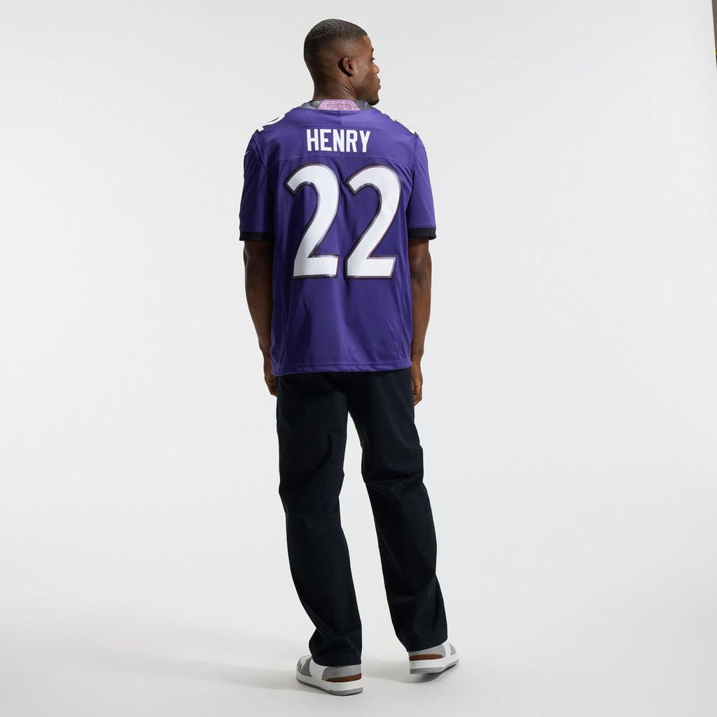 Derrick Henry Baltimore Ravens Nike Vapor F.U.S.E. Stitched Limited Official Jersey - White