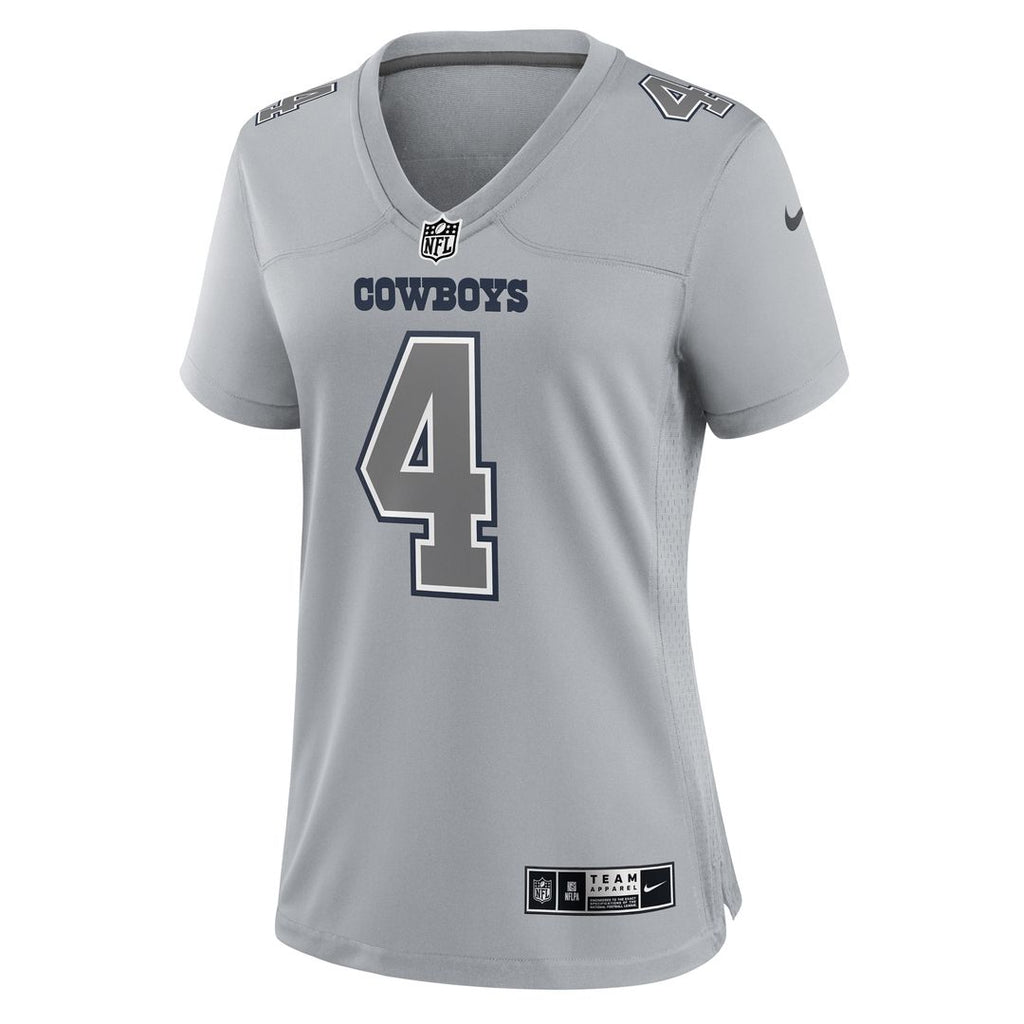 Dak Prescott Dallas Cowboys Nike Women's Atmosphere Fashion Game Official Jersey - Gray