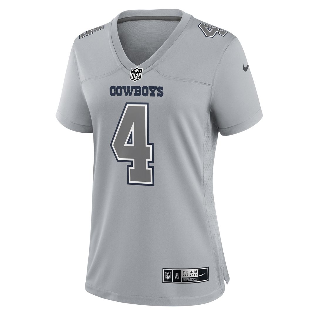 Dak Prescott Dallas Cowboys Nike Women's Atmosphere Fashion Game Official Jersey - Gray
