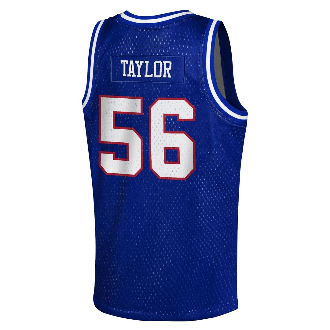 Lawrence Taylor New York Giants Mitchell & Ness Youth Retired Player NFL Basketball Fashion Official Jersey - Royal
