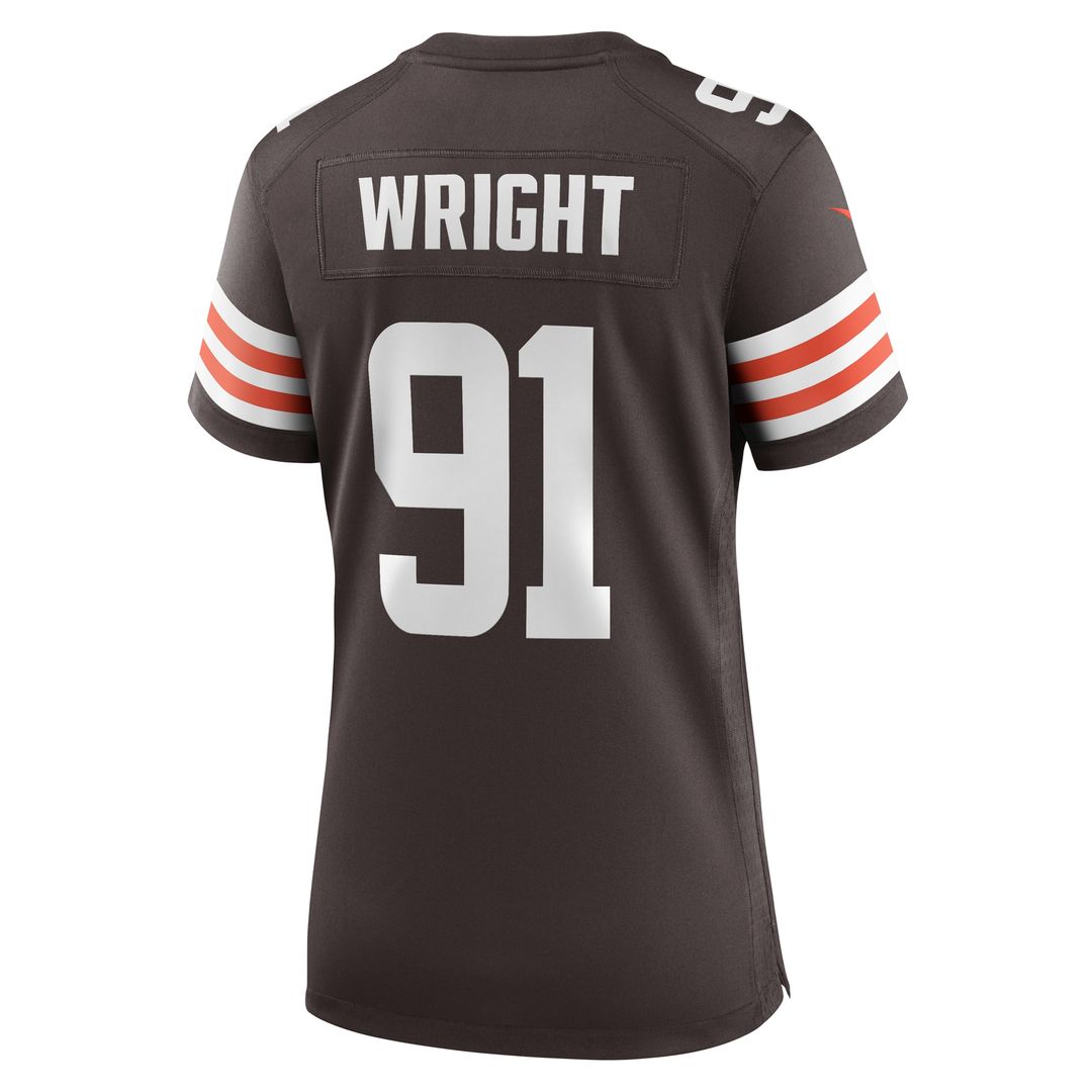 Alex Wright Cleveland Browns Nike Women's Team Game Jersey - Brown