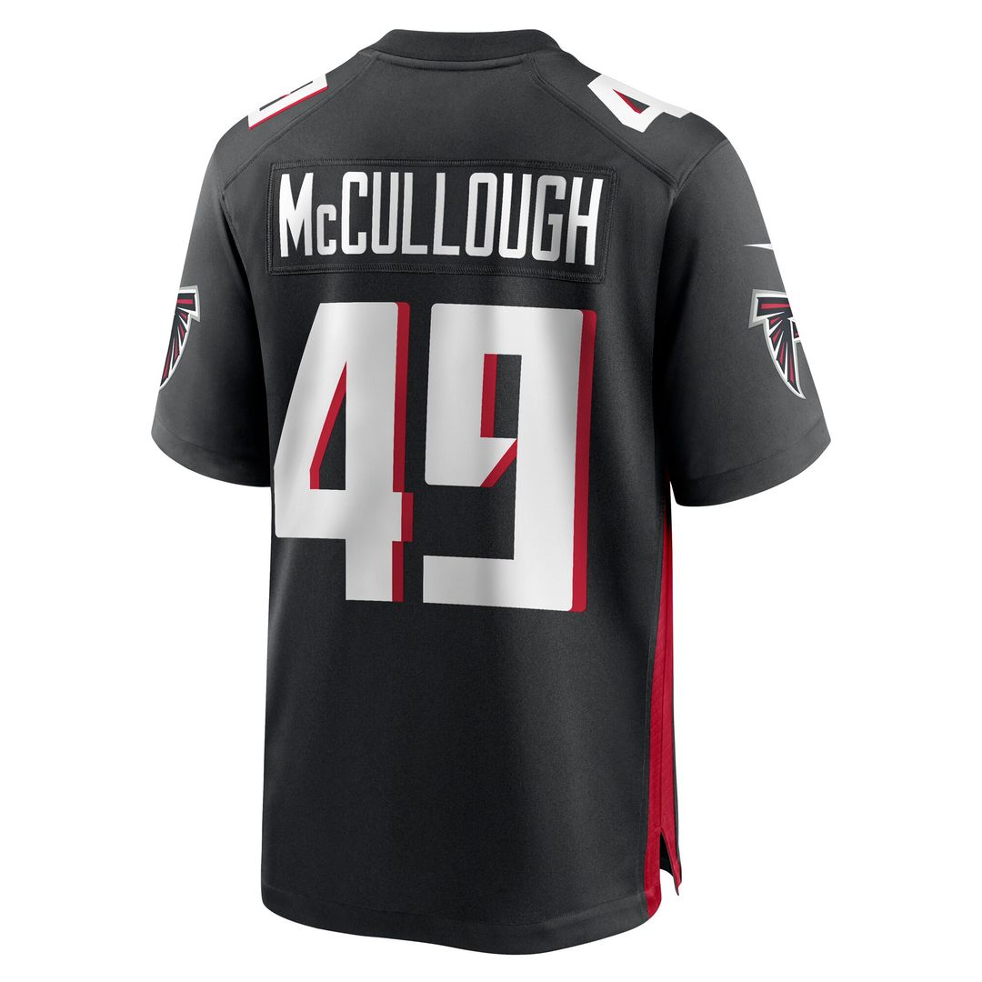 Liam McCullough Atlanta Falcons Nike Team Game Official Jersey -  Black