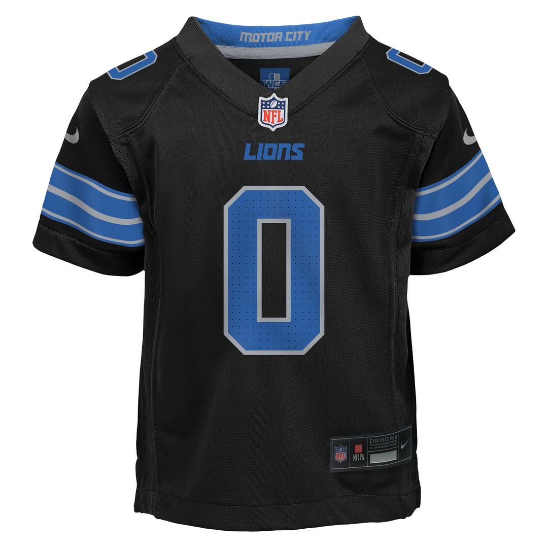 Jahmyr Gibbs Detroit Lions Nike Toddler Alternate Game Official Jersey - Black