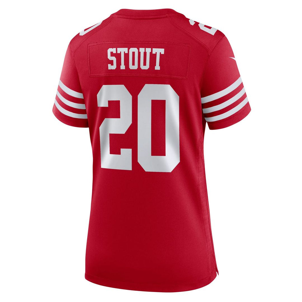Upton Stout San Francisco 49ers Nike Women's Team Game Official Jersey -  Scarlet