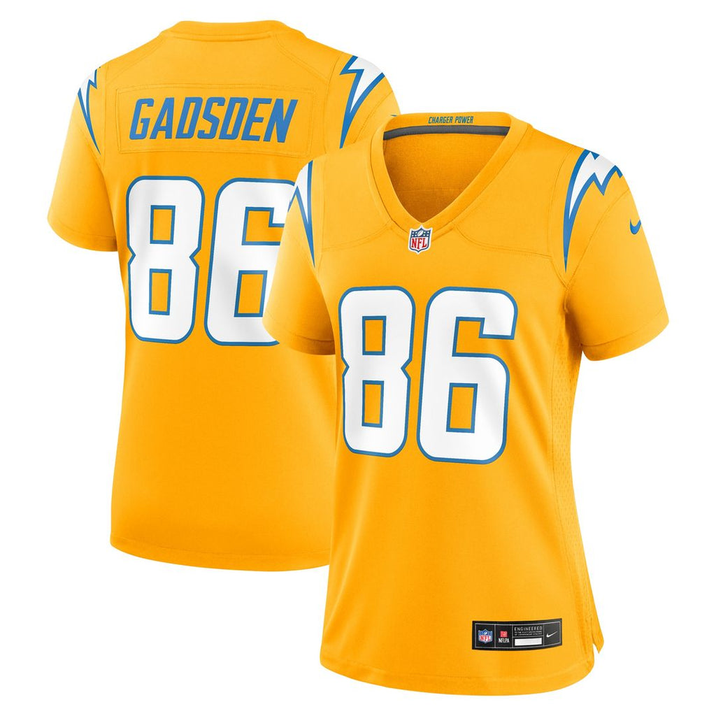 Oronde Gadsden Los Angeles Chargers Nike Women's Alternate Charger Power Game Official Jersey -  Gold