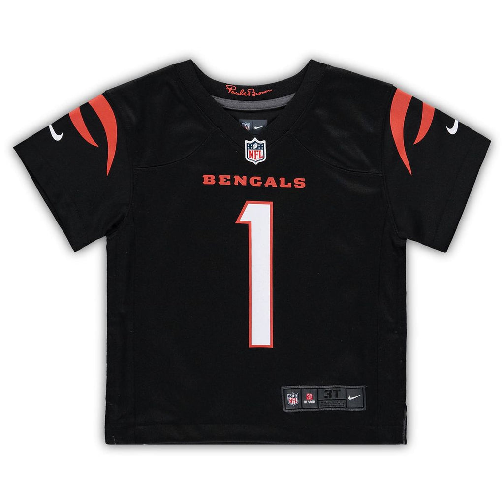 Ja'Marr Chase Cincinnati Bengals Nike Toddler Game Official Jersey - Black