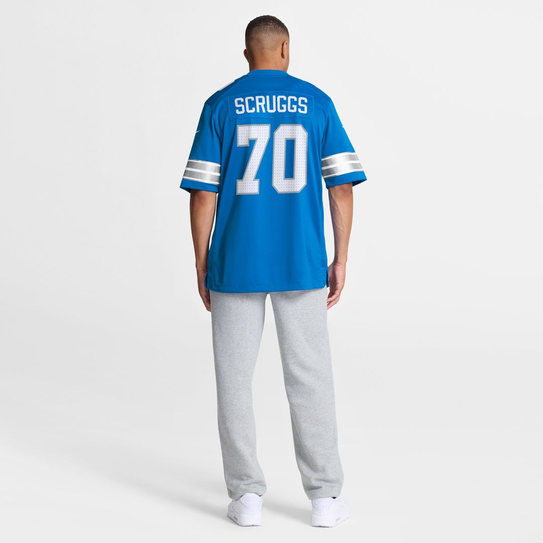Juice Scruggs Detroit Lions Nike Team Game Jersey - Blue