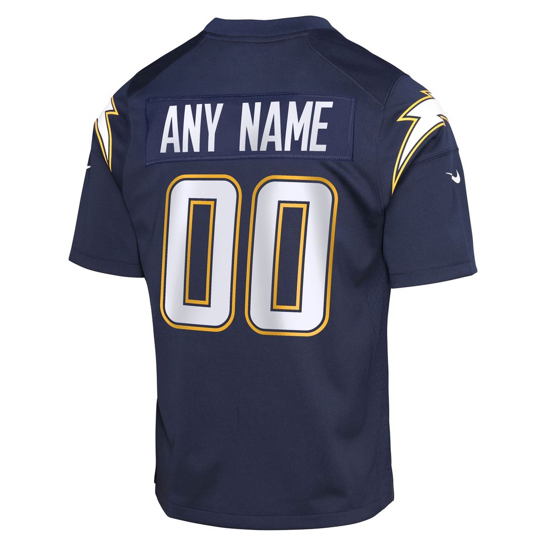 Los Angeles Chargers Nike Youth Alternate Super Chargers Game Custom Official Jersey - Navy