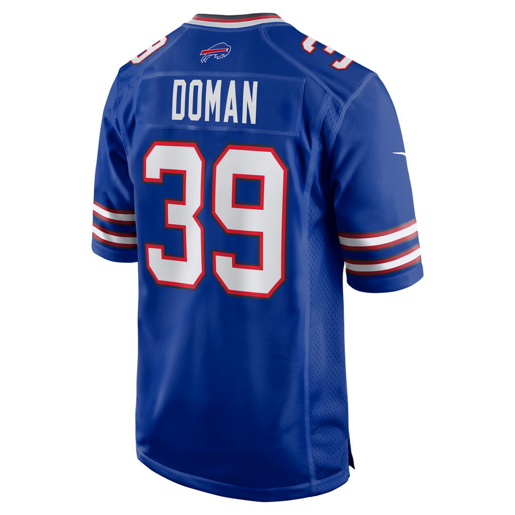 Tommy Doman Buffalo Bills Nike Team Game Official Jersey - Royal