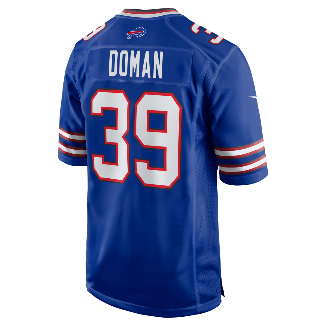 Tommy Doman Buffalo Bills Nike Team Game Official Jersey - Royal