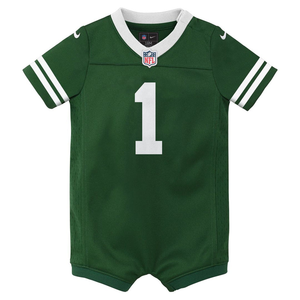Ahmad Sauce Gardner New York Jets Nike Newborn & Infant Game Romper Official Jersey - Legacy Green