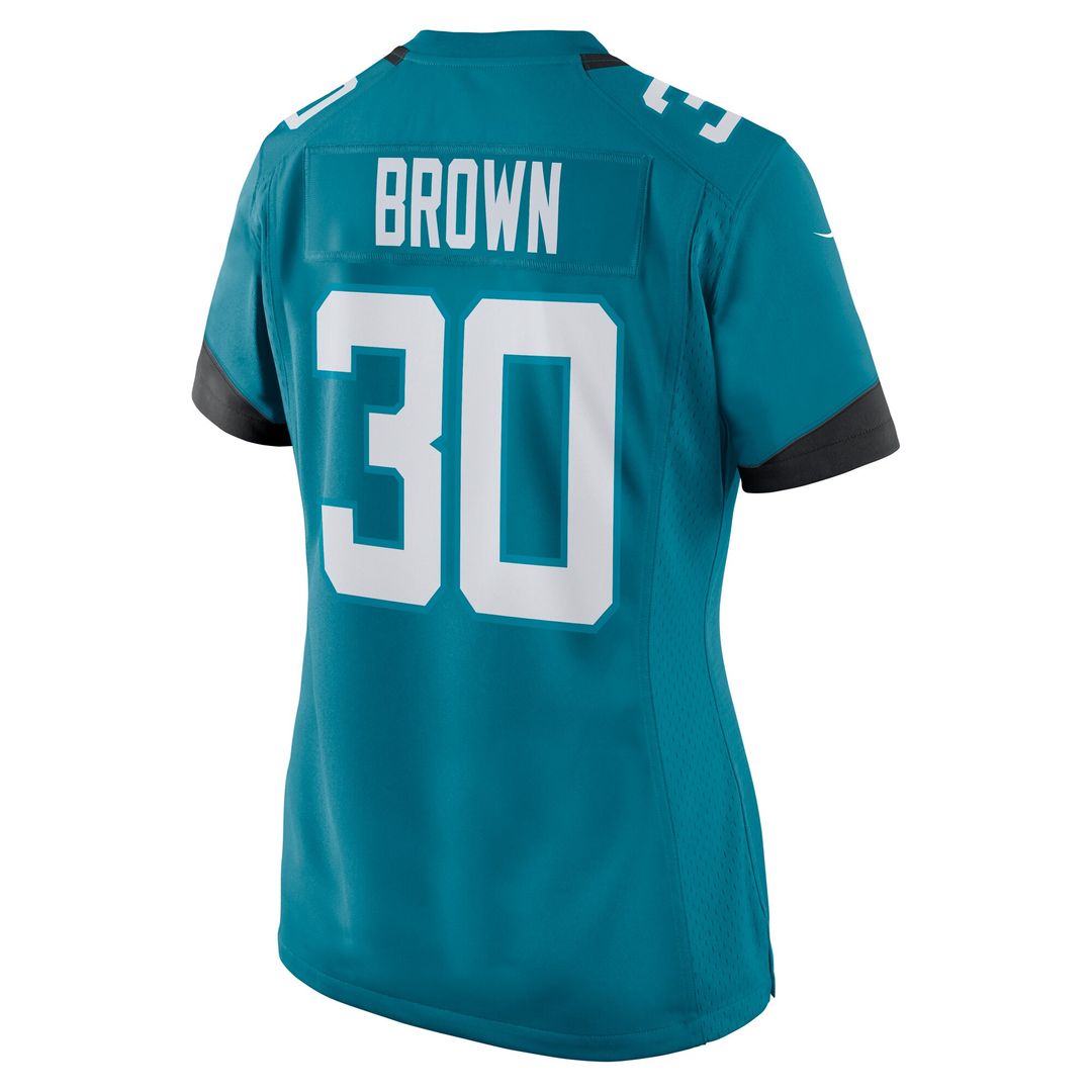 Montaric Brown Jacksonville Jaguars Nike Women's Game Player Official Jersey - Teal