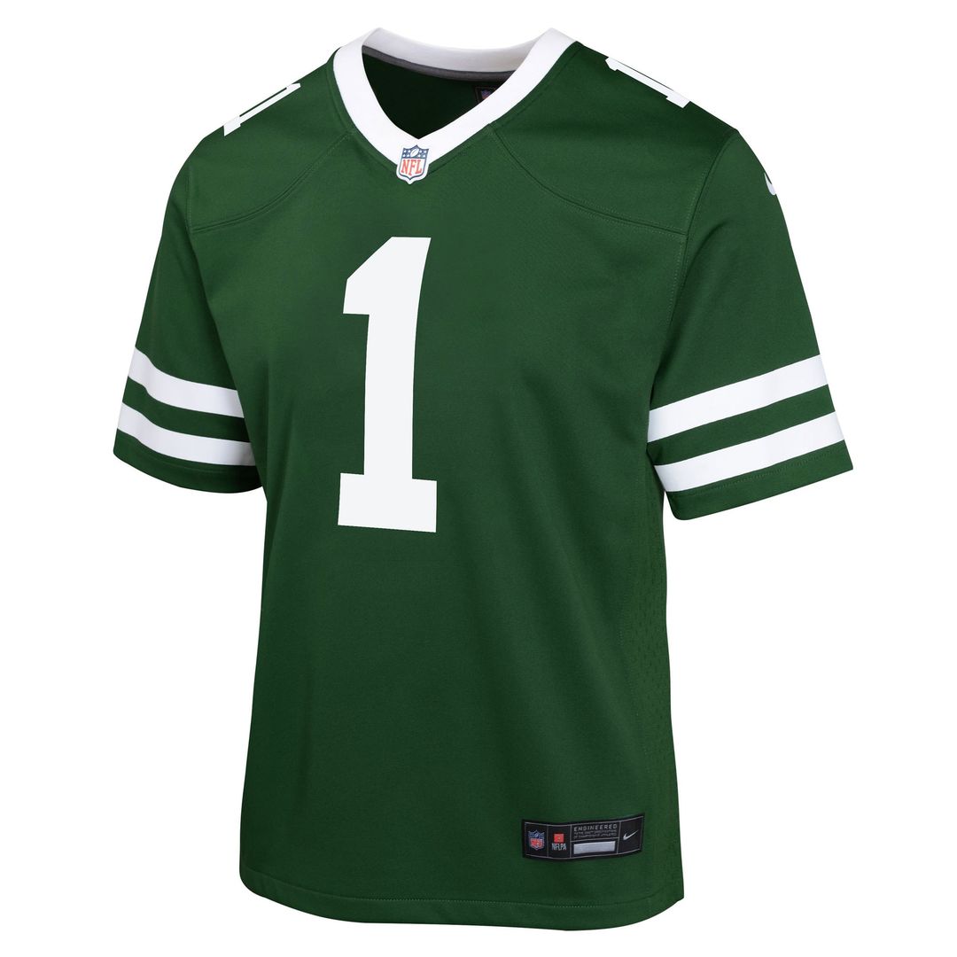 Ahmad Sauce Gardner New York Jets Nike Youth Game Official Jersey - White