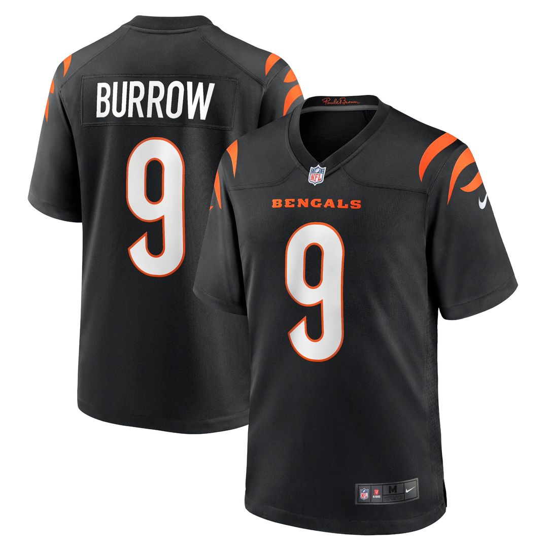 Joe Burrow Cincinnati Bengals Nike Player Game Official Jersey - Black