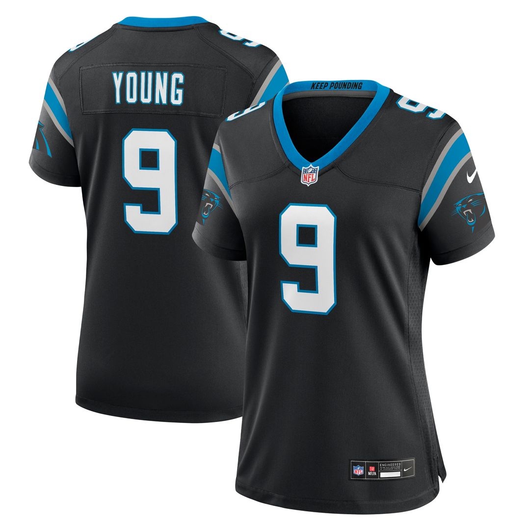 Bryce Young Carolina Panthers Nike Women's Team Game Official Jersey - Black
