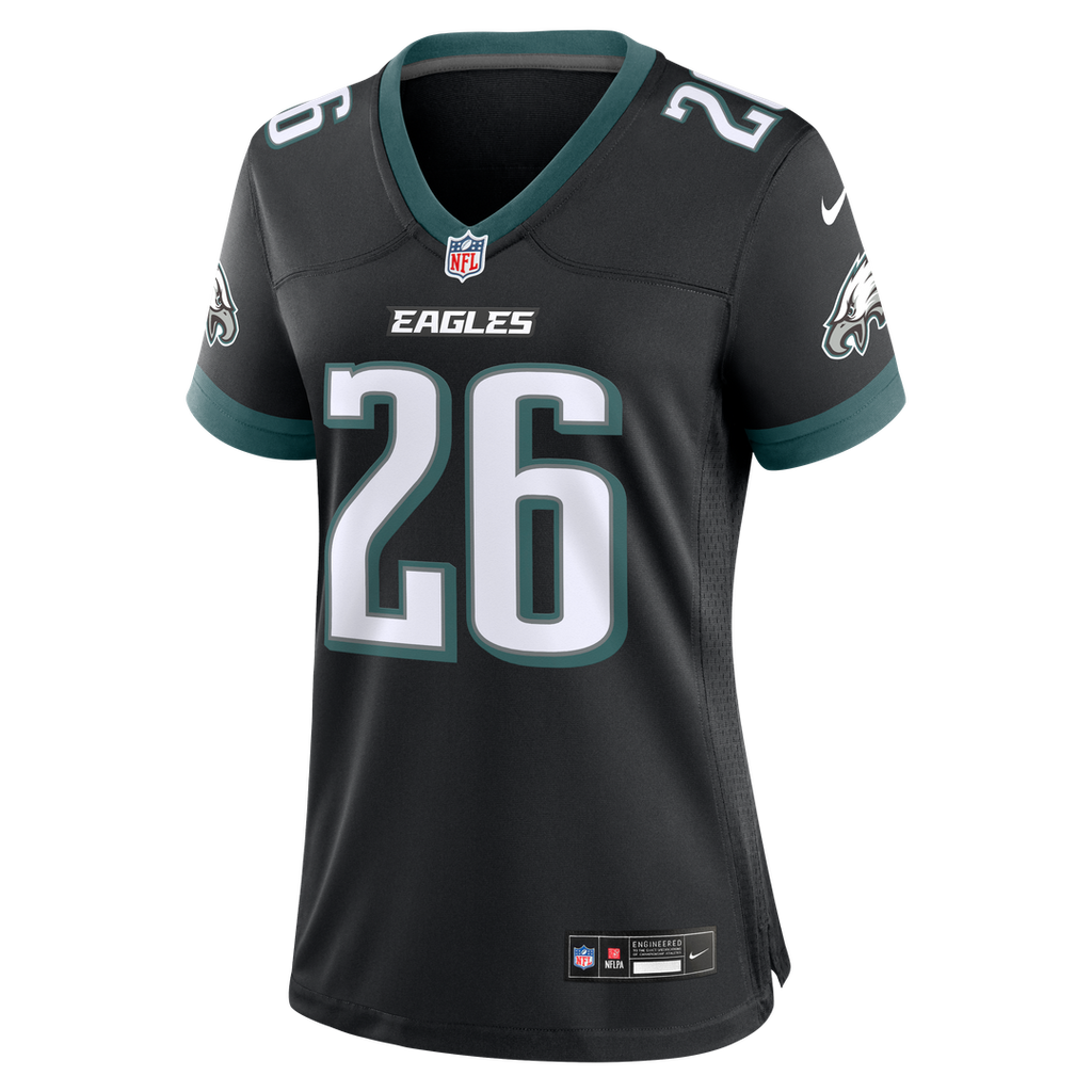 Saquon Barkley Philadelphia Eagles Nike Women's Alternate Game Jersey - Black