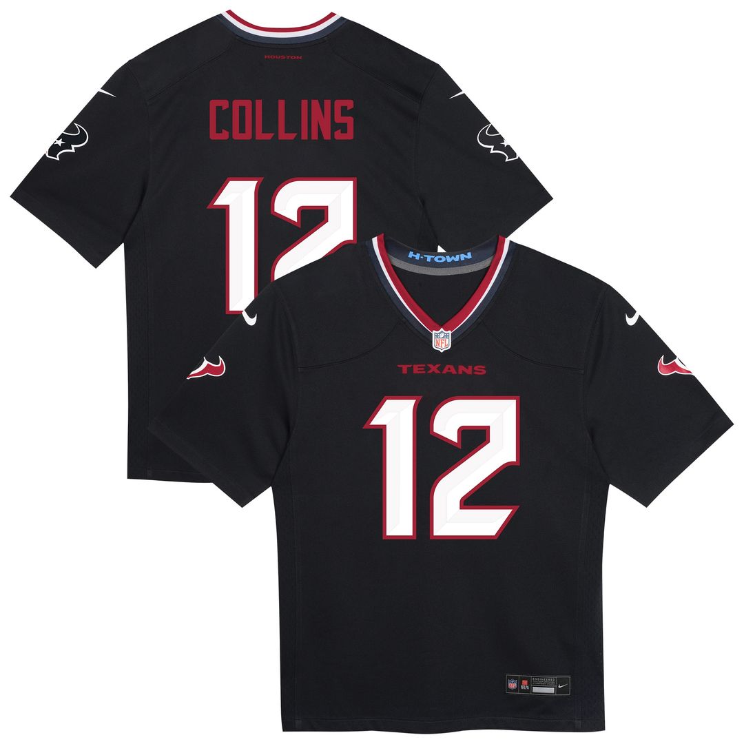 Nico Collins Houston Texans Nike Preschool Team Player Game Official Jersey - Navy