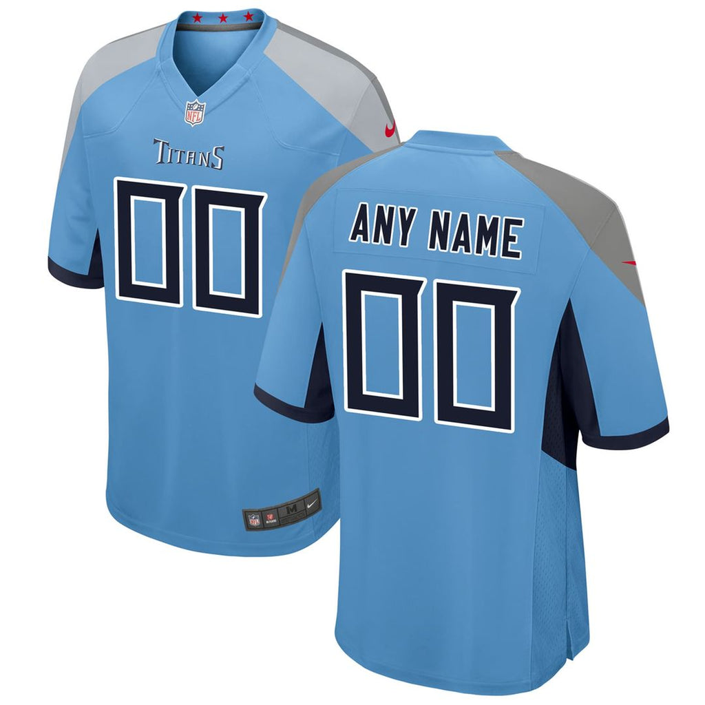 Tennessee Titans Nike Youth Alternate Custom Game Official Jersey - Light Blue