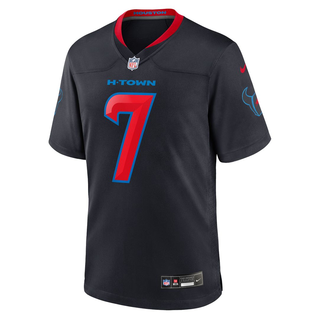 C.J. Stroud Houston Texans Nike 2nd Alternate Game Official Jersey - Navy