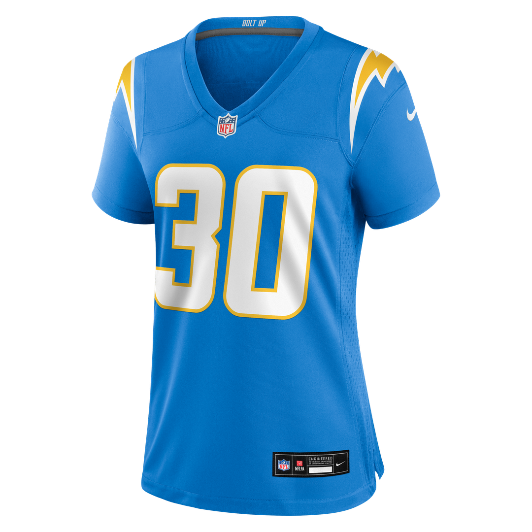 Alec Ingold Los Angeles Chargers Nike Women's Team Game Jersey - Powder Blue