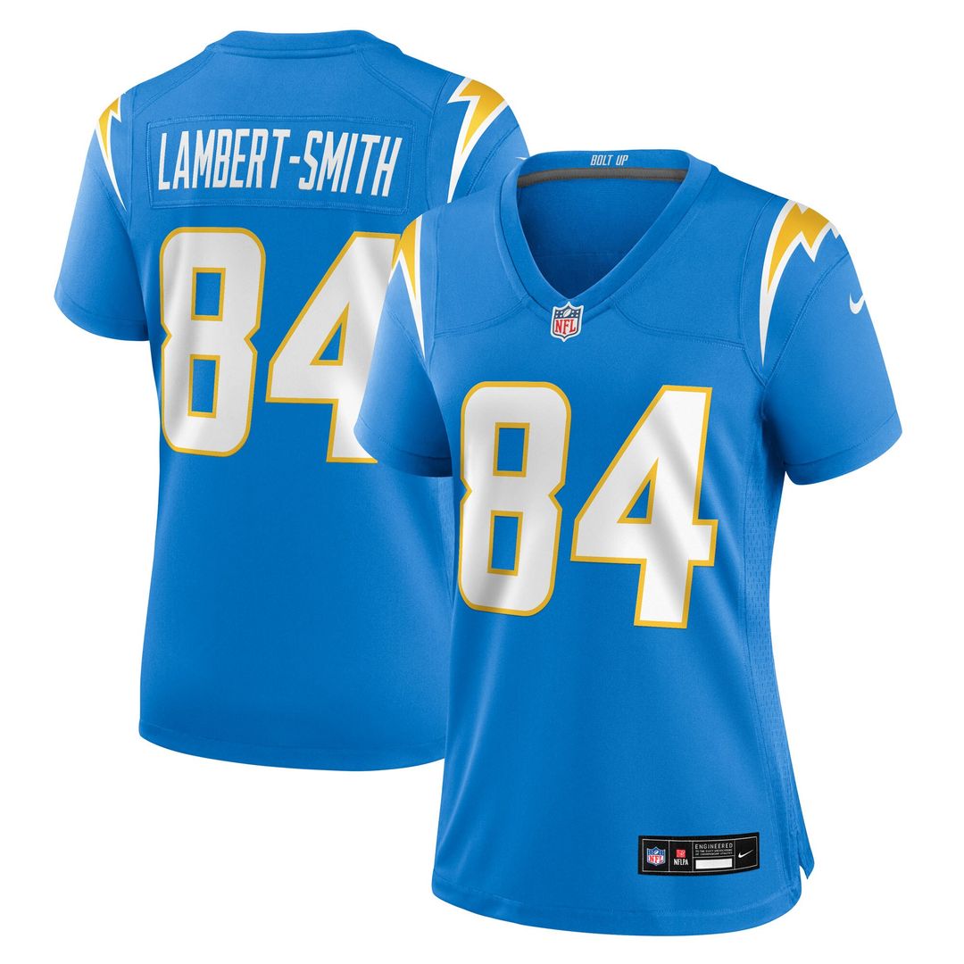 KeAndre Lambert-Smith Los Angeles Chargers Nike Women's Team Game Official Jersey -  Powder Blue